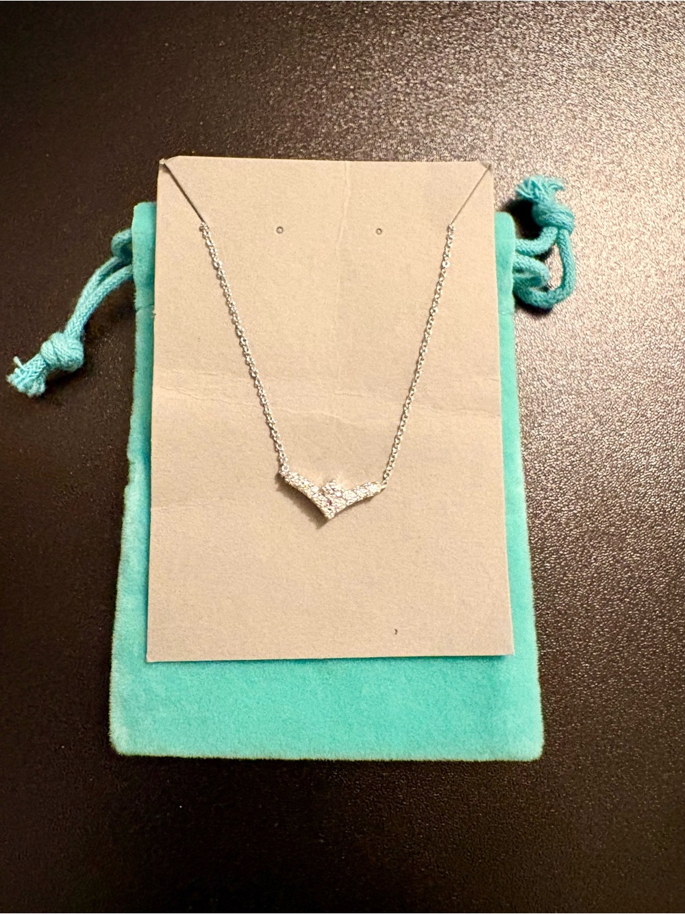 Brilliant Earth Diamond V Necklace 16-18 Inch in Silver